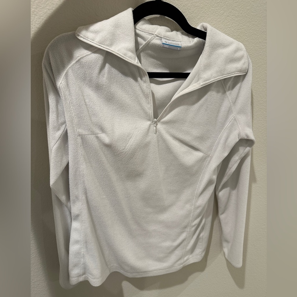 Columbia Women's White Fleece Sweater